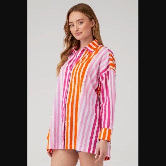 NIP Beach Riot Alexa Top Sunset Stripes Size S/M Retail Price $98.00 - Picture 8 of 15